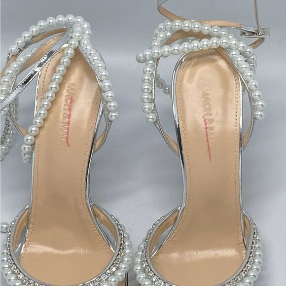 Mach & Mach Diamond Of Elizabeth PVC Embellished High-Heel Pumps size 40 - Picture 7 of 15